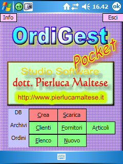 Il menu principale