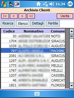 L'archivio dei clienti